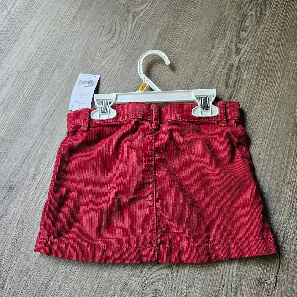 Carter's Red Corduroy Skirt in 3T or 5